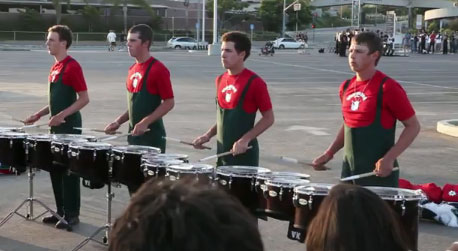 Post image for Santa Clara Vanguard Drums in the lot in Walnut, CA on July 3, 2010